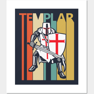 Vintage Templar Knight Posters and Art